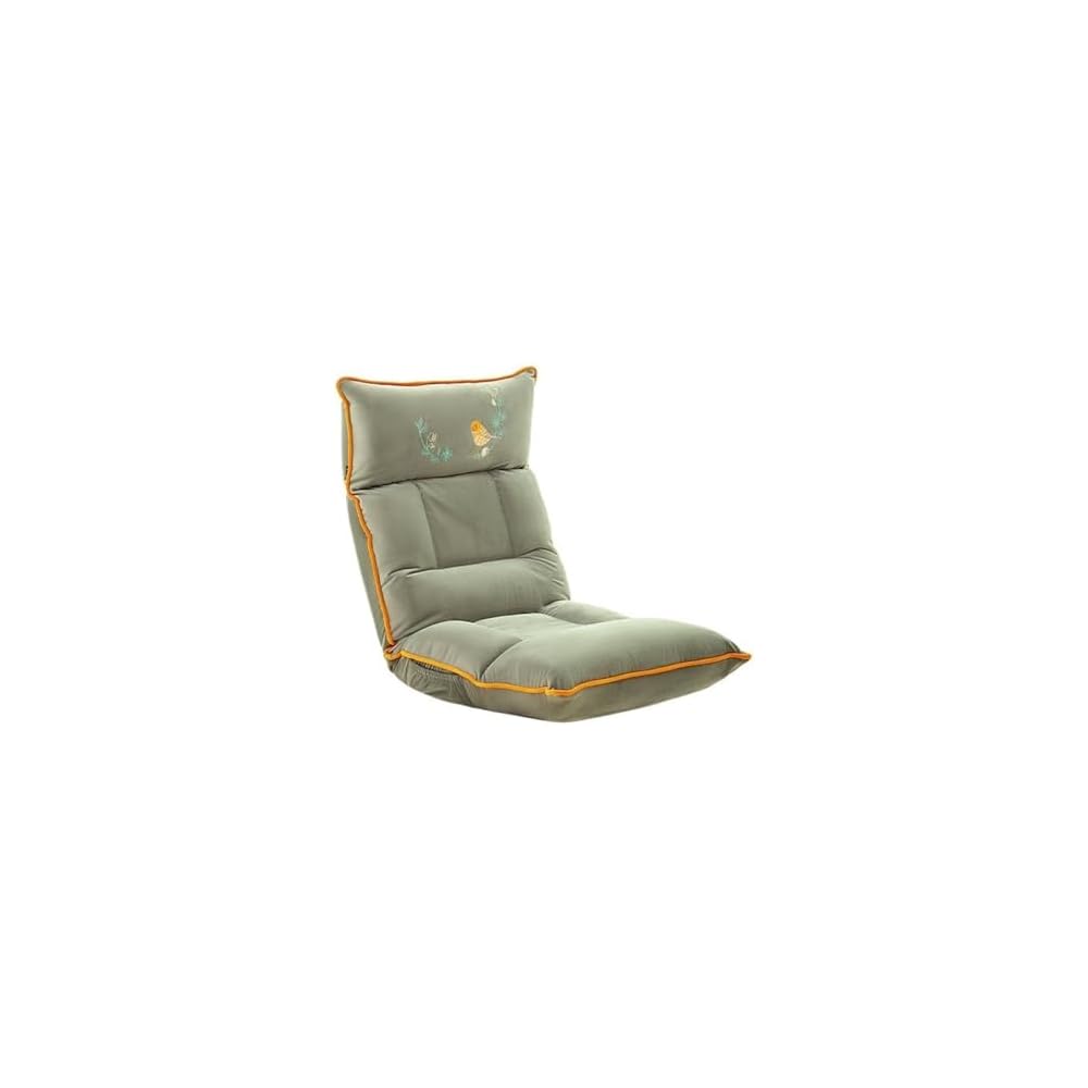 LSLYTQ Floor Chair, Floor Sofa Chair Chair with Adjustable Backrest, Padded Back Support Floor Cushioned Seat with Metal Frame, Folding Lazy Chair for Meditation, Reading, Watching, Living Room