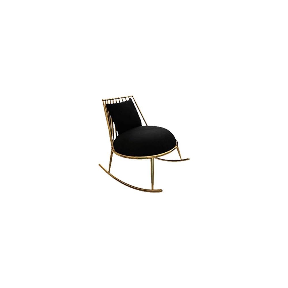 Rocking Chair Smooth Rocking Motion Stainless Steel Relax Lounge Chair Suitable for Terrace Living Room