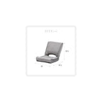 Takeda Corporation TRK-TC2BK Folding Floor Chair, Easy to Carry, Black, 15.7 x 15.4 x 18.1 inches (40 x 39 x 46 cm), Memory Foam Compact Chair
