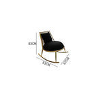 Rocking Chair Smooth Rocking Motion Stainless Steel Relax Lounge Chair Suitable for Terrace Living Room
