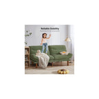 Pipishell Convertible Futon Sofa Bed, Corduroy, 75 inch, Green