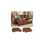 JEEOHEY Sectional Sleeper Sofa with Pull Out Bed,71" W L Shaped Couch Bed with Reversible Storage Chaise,Modern Convertible Sofa Beds with Tufted Design for Living Room,Bedroom(Foild Fabric,Brwon)