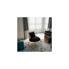 Rocking Chair Smooth Rocking Motion Stainless Steel Relax Lounge Chair Suitable for Terrace Living Room