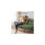 Pipishell Convertible Futon Sofa Bed, Corduroy, 75 inch, Green