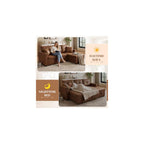 JEEOHEY Sectional Sleeper Sofa with Pull Out Bed,71" W L Shaped Couch Bed with Reversible Storage Chaise,Modern Convertible Sofa Beds with Tufted Design for Living Room,Bedroom(Foild Fabric,Brwon)