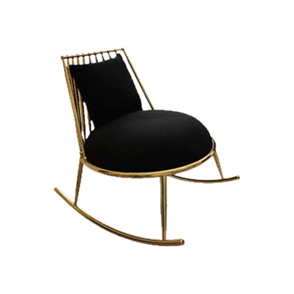 Rocking Chair Smooth Rocking Motion Stainless Steel Relax Lounge Chair Suitable for Terrace Living Room