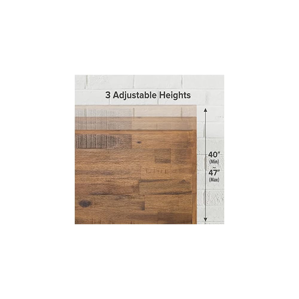 Zinus Tricia Wood Platform Bed Frame with Adjustable Headboard/Wood Slat Support with No Box Spring Needed/Easy Assembly, King